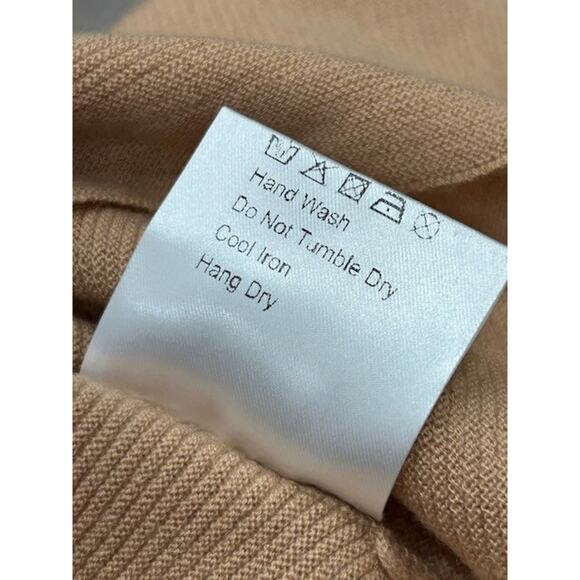 NWT Caara Womens Batwing Sleeve Sweater Wool Blend Knit Stretchy Boho Tan Size L - Picture 5 of 7